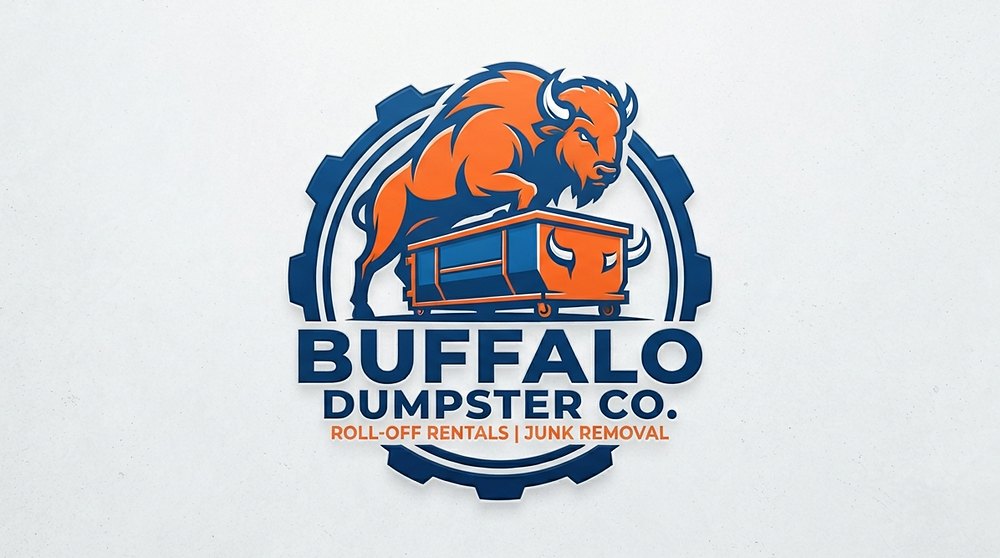 Buffalo Dumpster Co. logo: roll-off rentals and junk removal