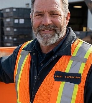Brett, Yard Supervisor at Buffalo Dumpster Co.